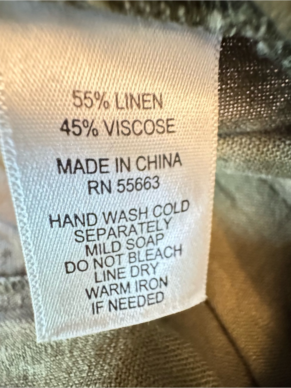 Joie Women's Olive Green Linen-Blend Wide Leg Pants Size Large - Picture 6 of 10